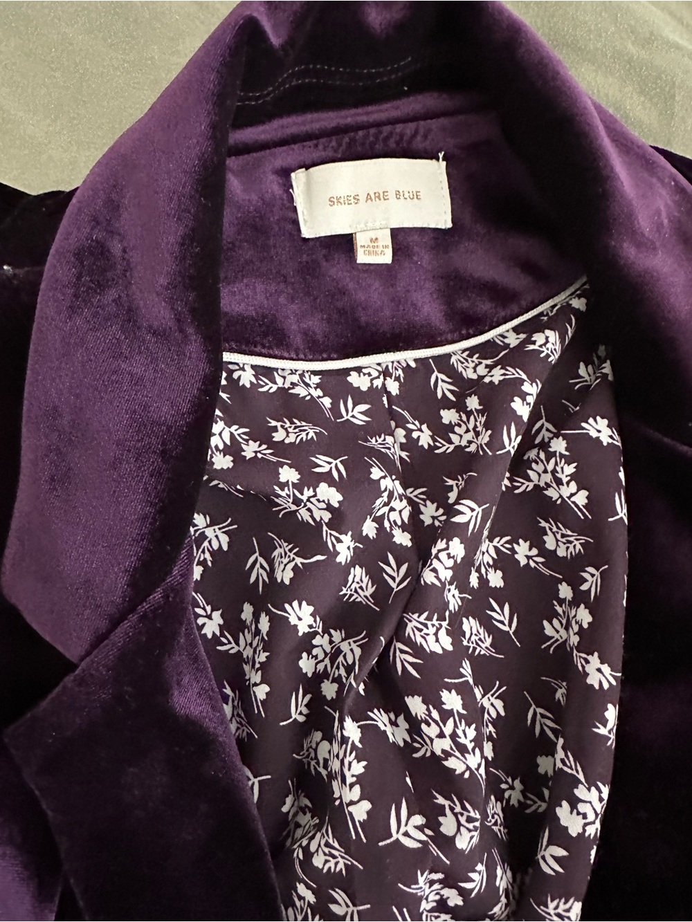 Women's Velvet duster jacket - Picture 2 of 2